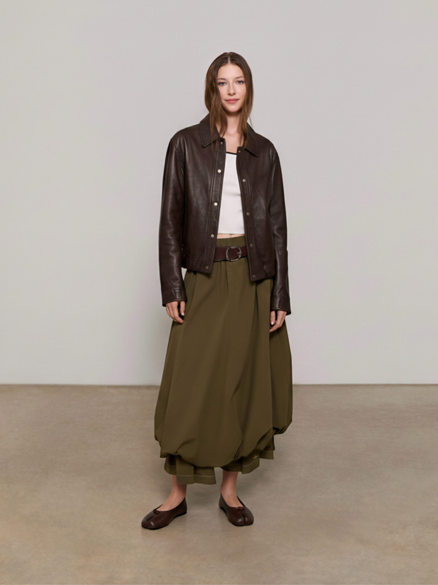 Chaqueta bomber efecto piel - ULK Cleo
