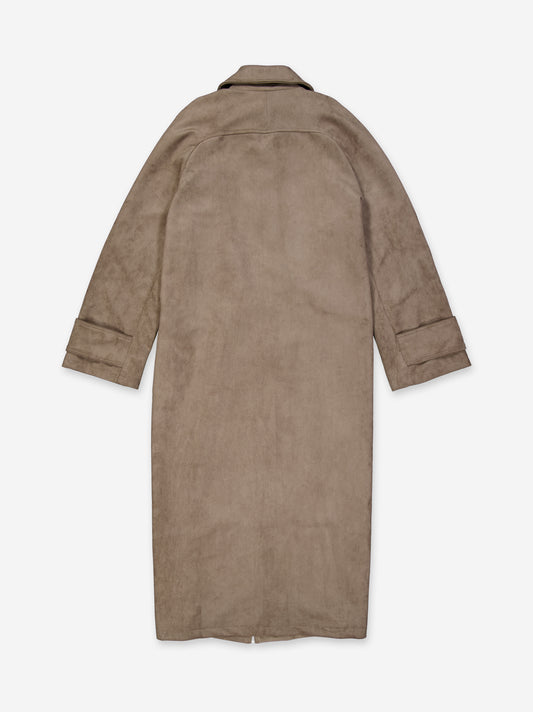 Long faux-suede coat - Orsa