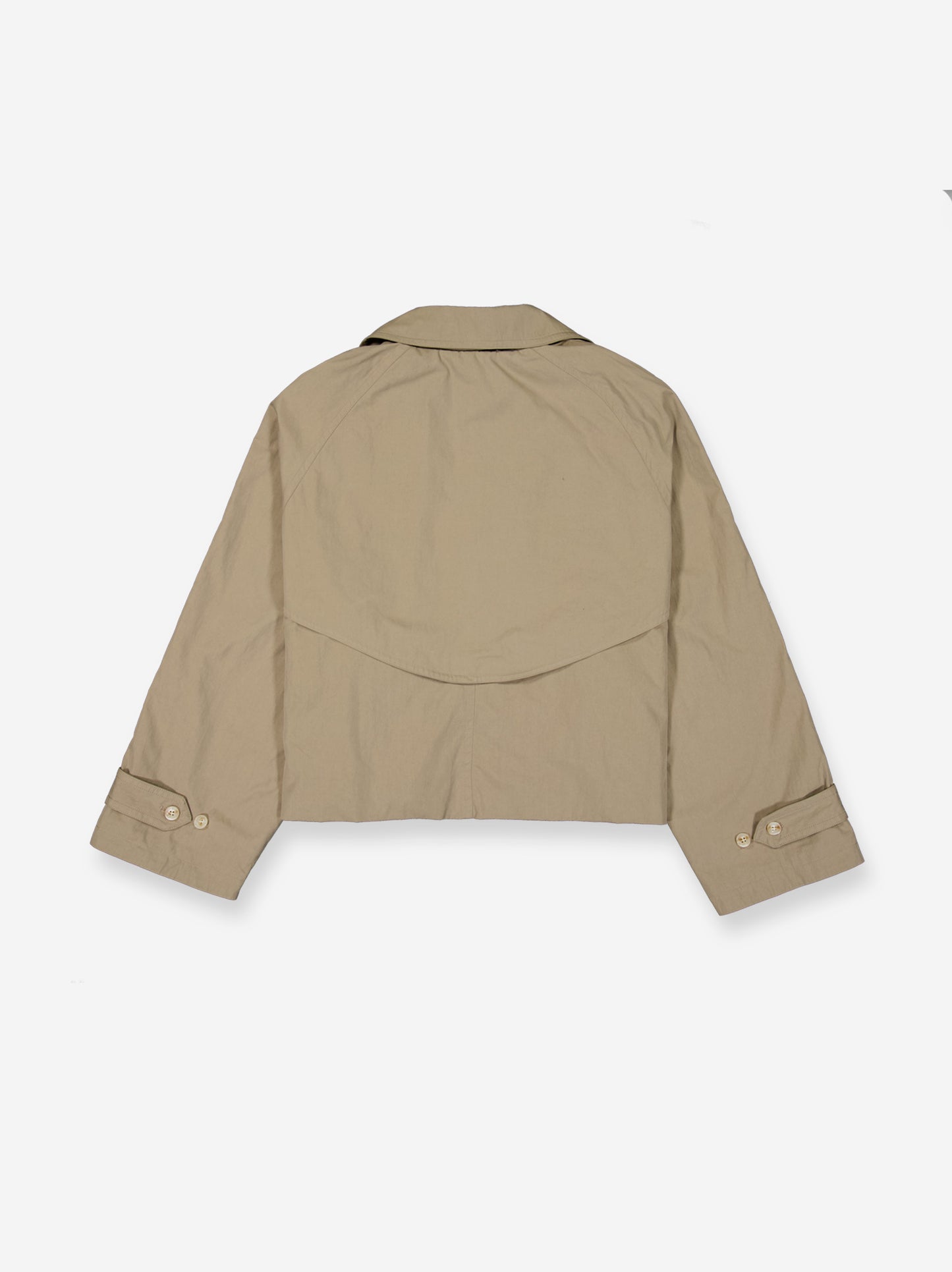 Gabardina cropped cruzada - Livia