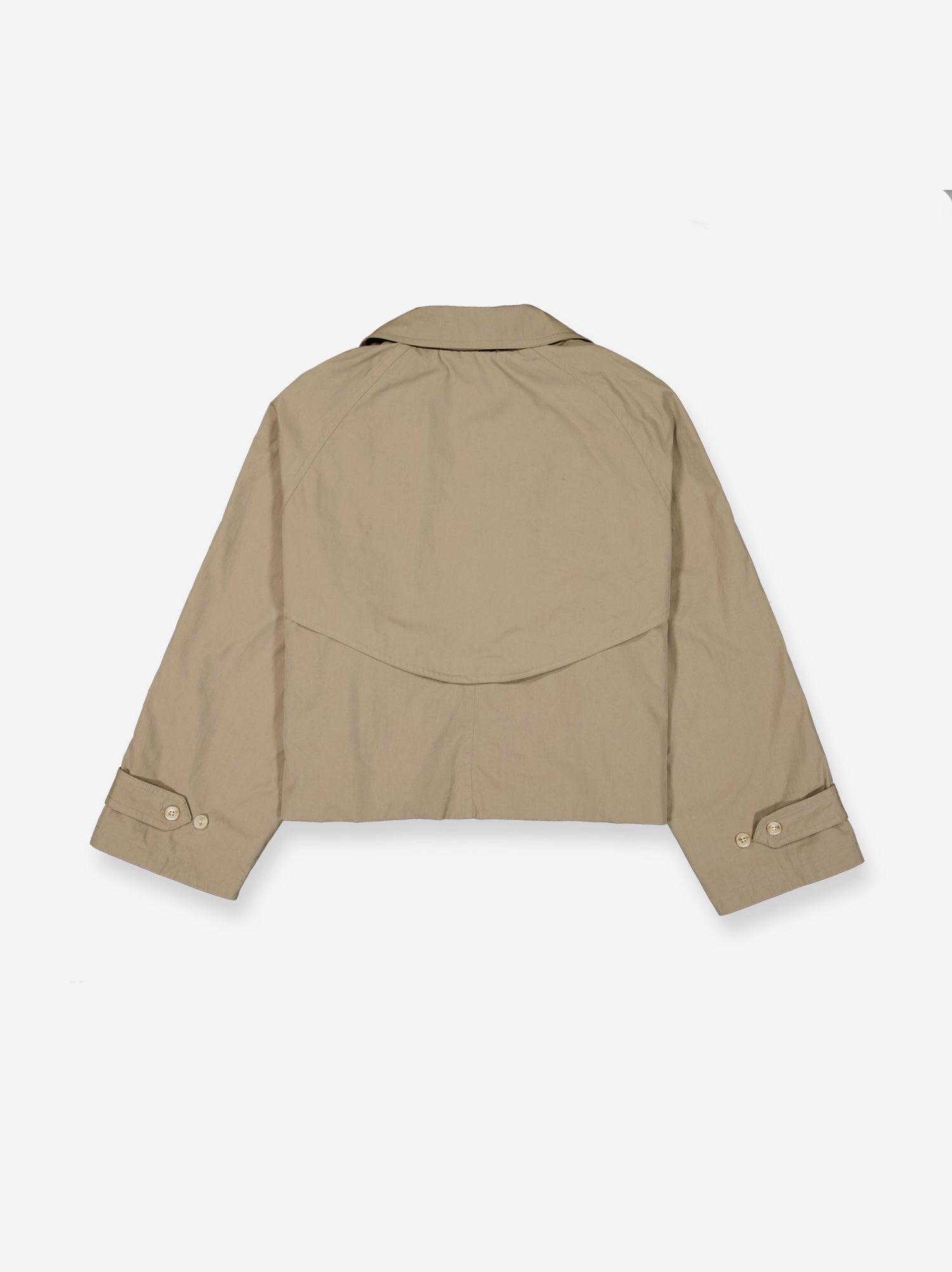 Gabardina cropped cruzada - Livia