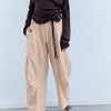 Pantalón Cargo De Lino Beige - Nuca