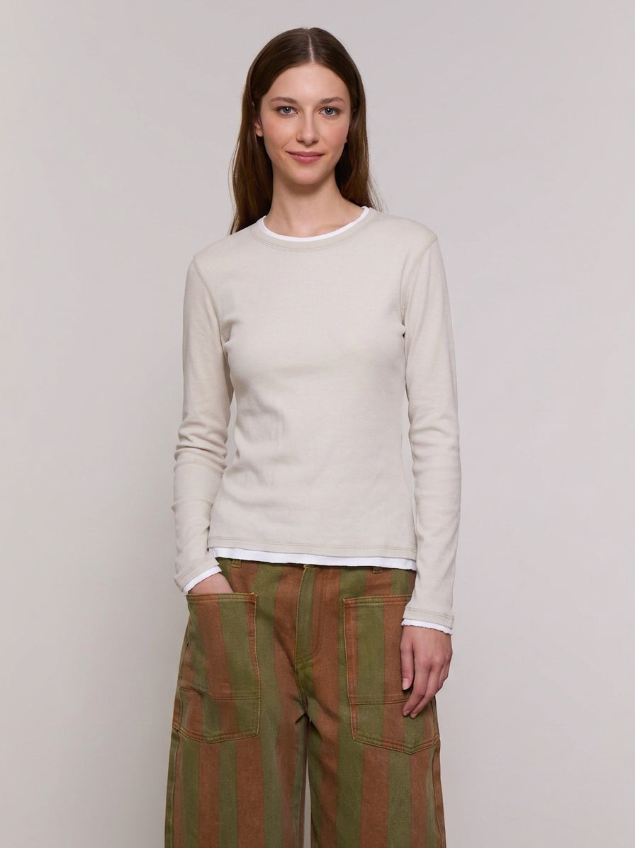 Double long-sleeved T-shirt - Alissa