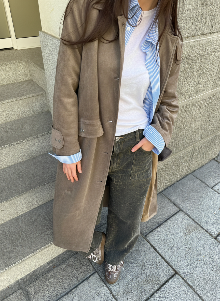 Abrigo largo efecto ante - Orsa