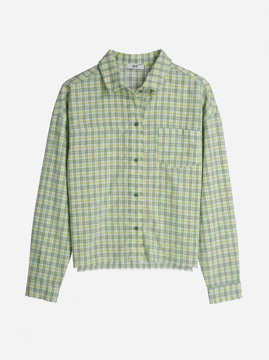 Camisa a cuadros relaxed fit - Blue