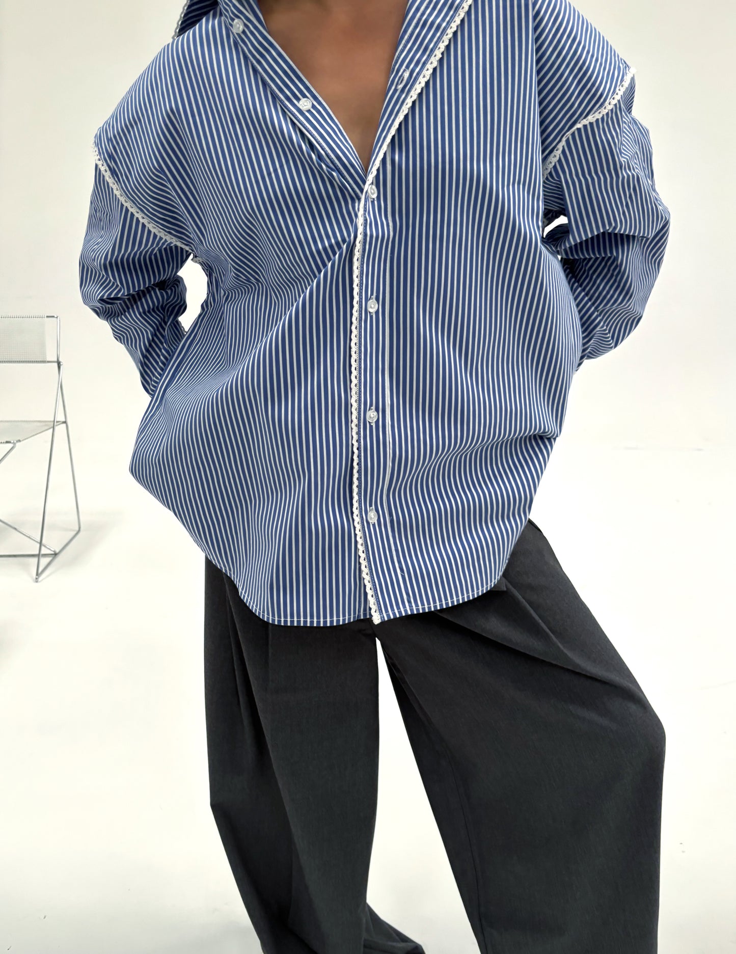 Camisa popelín rayas - ULK Lucy