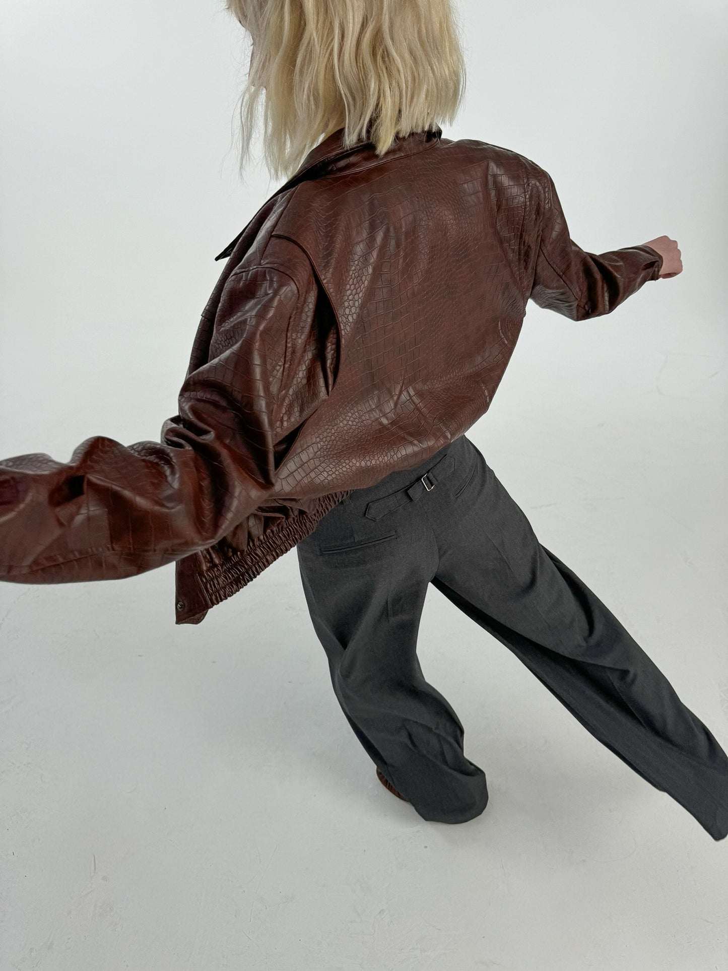 Leather-effect bomber jacket - Lisbon