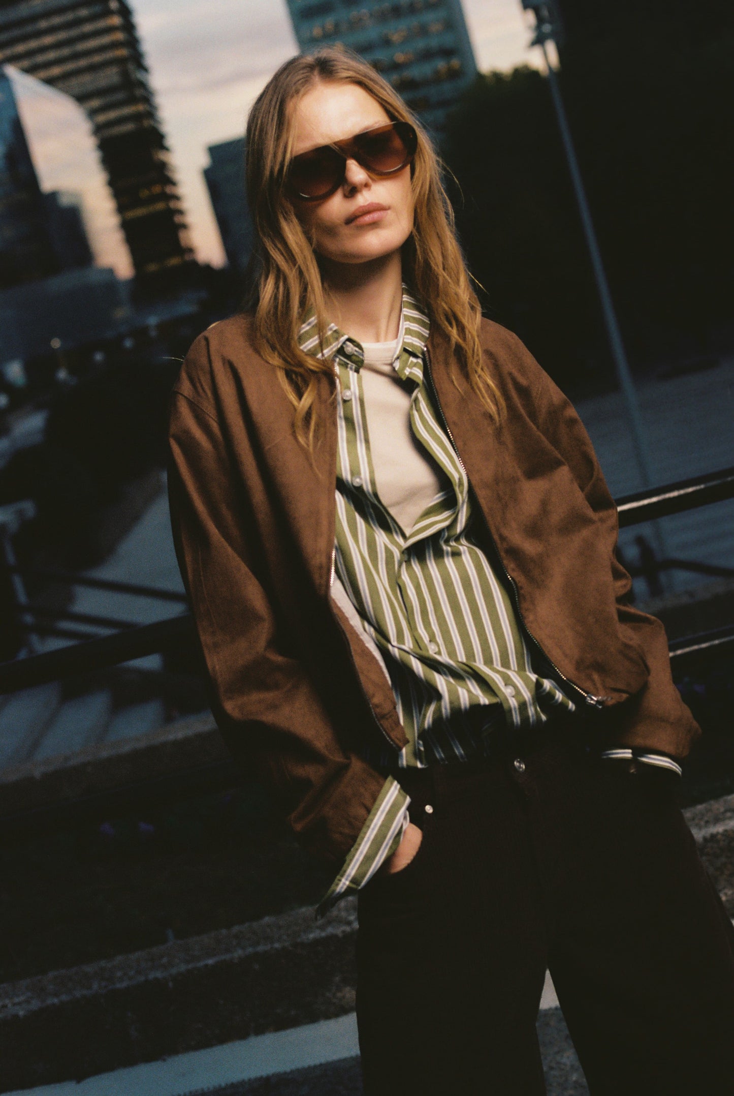 Chaqueta bomber efecto ante - Taylor