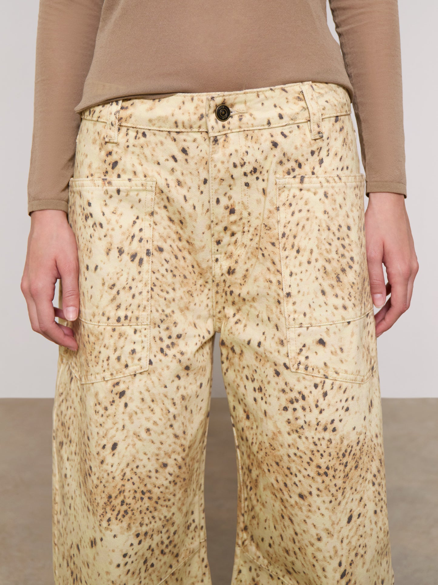 Jeans balloon animal print - ULK Nahla