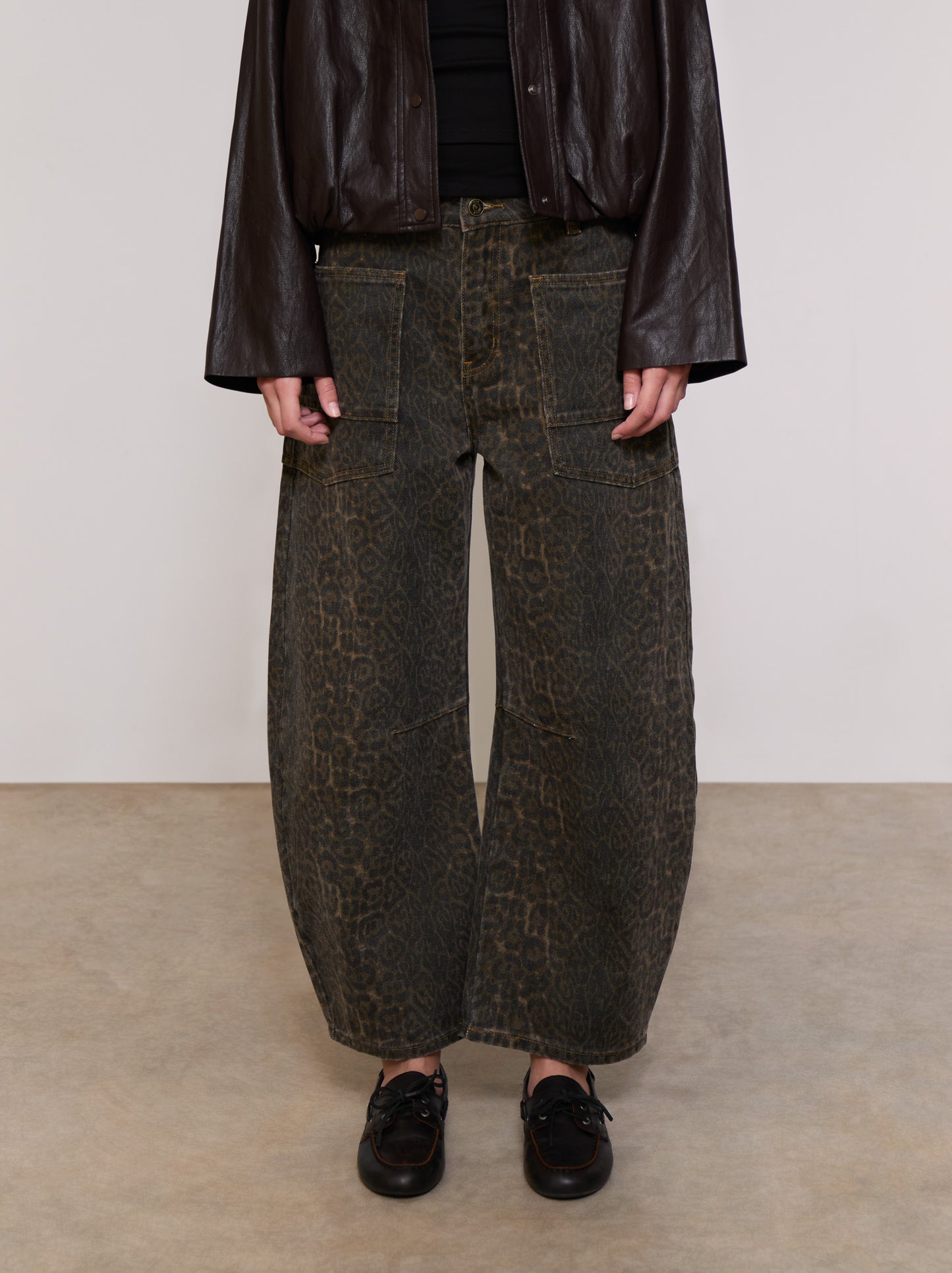 Jeans balloon animal print - ULK Nahla