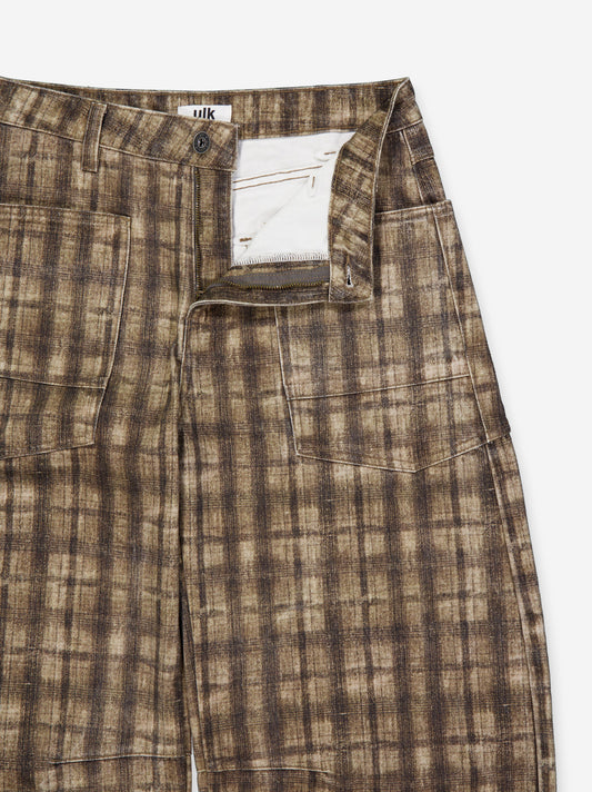 Plaid balloon jeans - Nahla