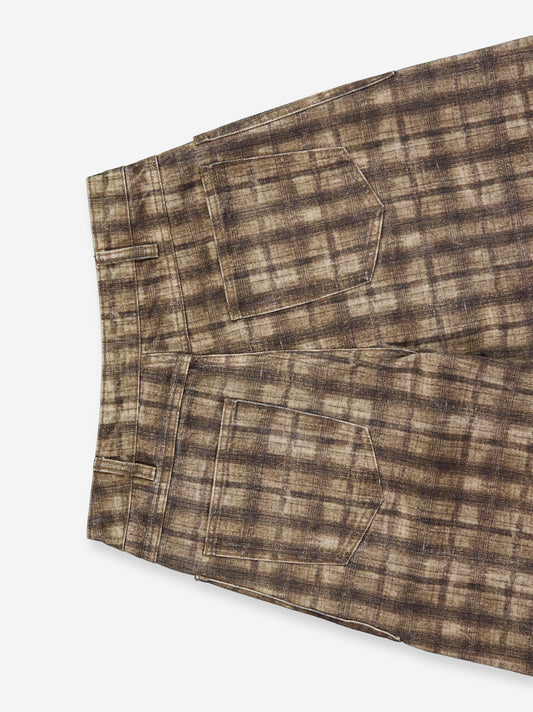 Plaid balloon jeans - Nahla