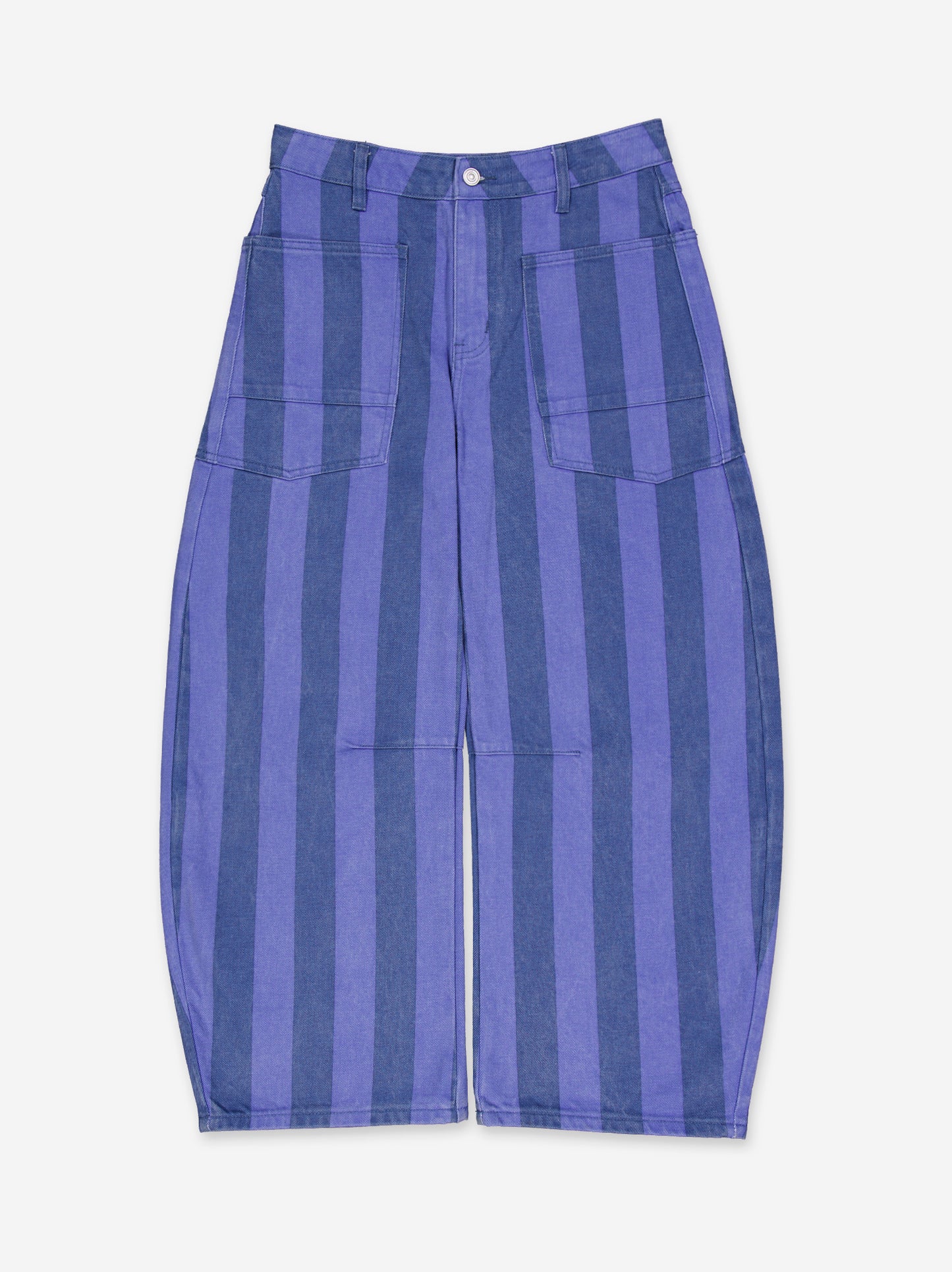 Jeans balloon a rayas tiro medio - ULK Nahla