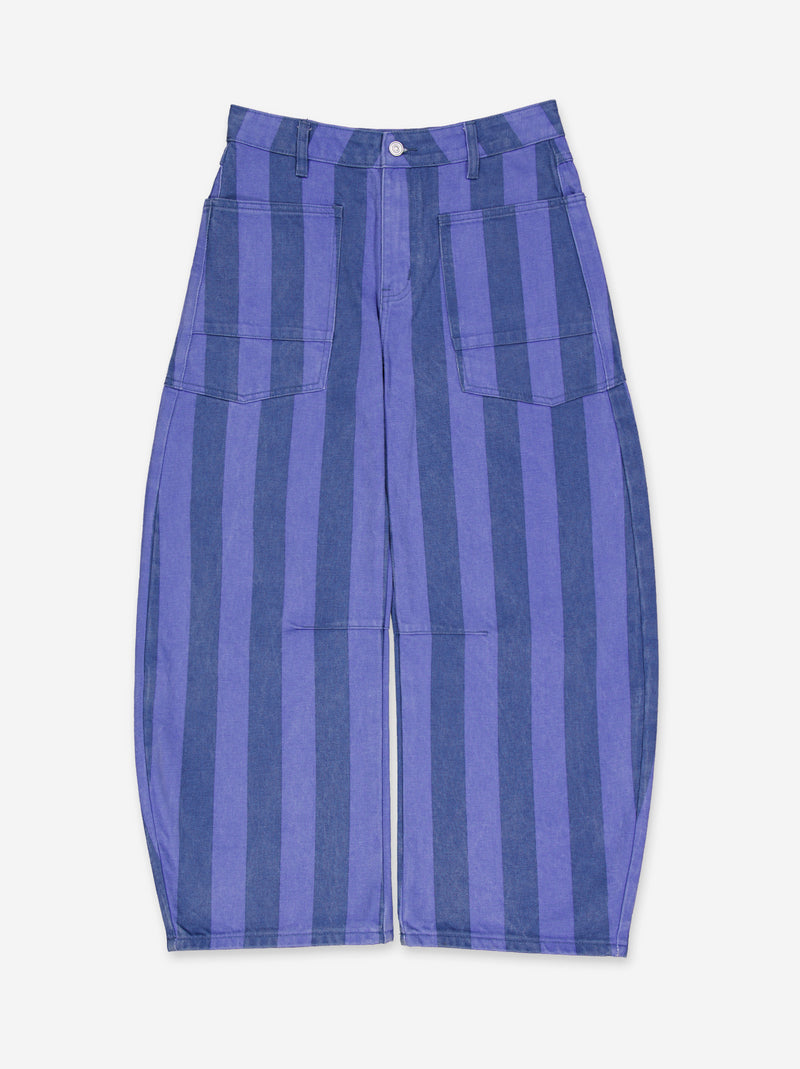 Jeans balloon a rayas tiro medio - ULK Nahla