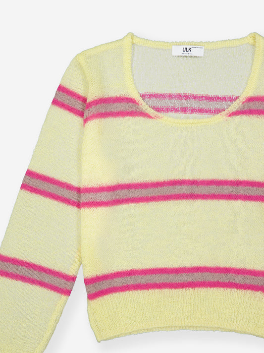 Striped knit sweater - Wally