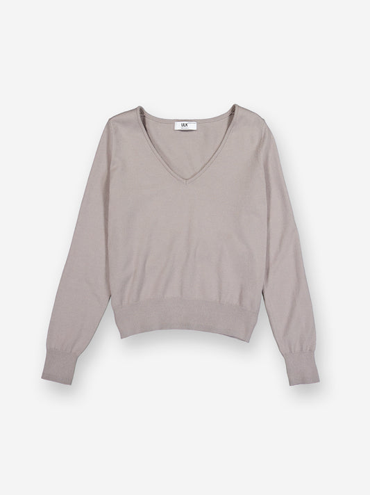 V-neck knit sweater - Fae