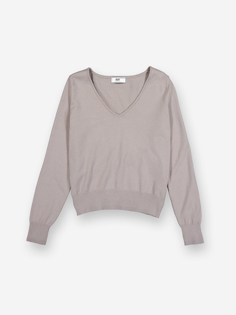 Jersey de punto con cuello en V - Fae