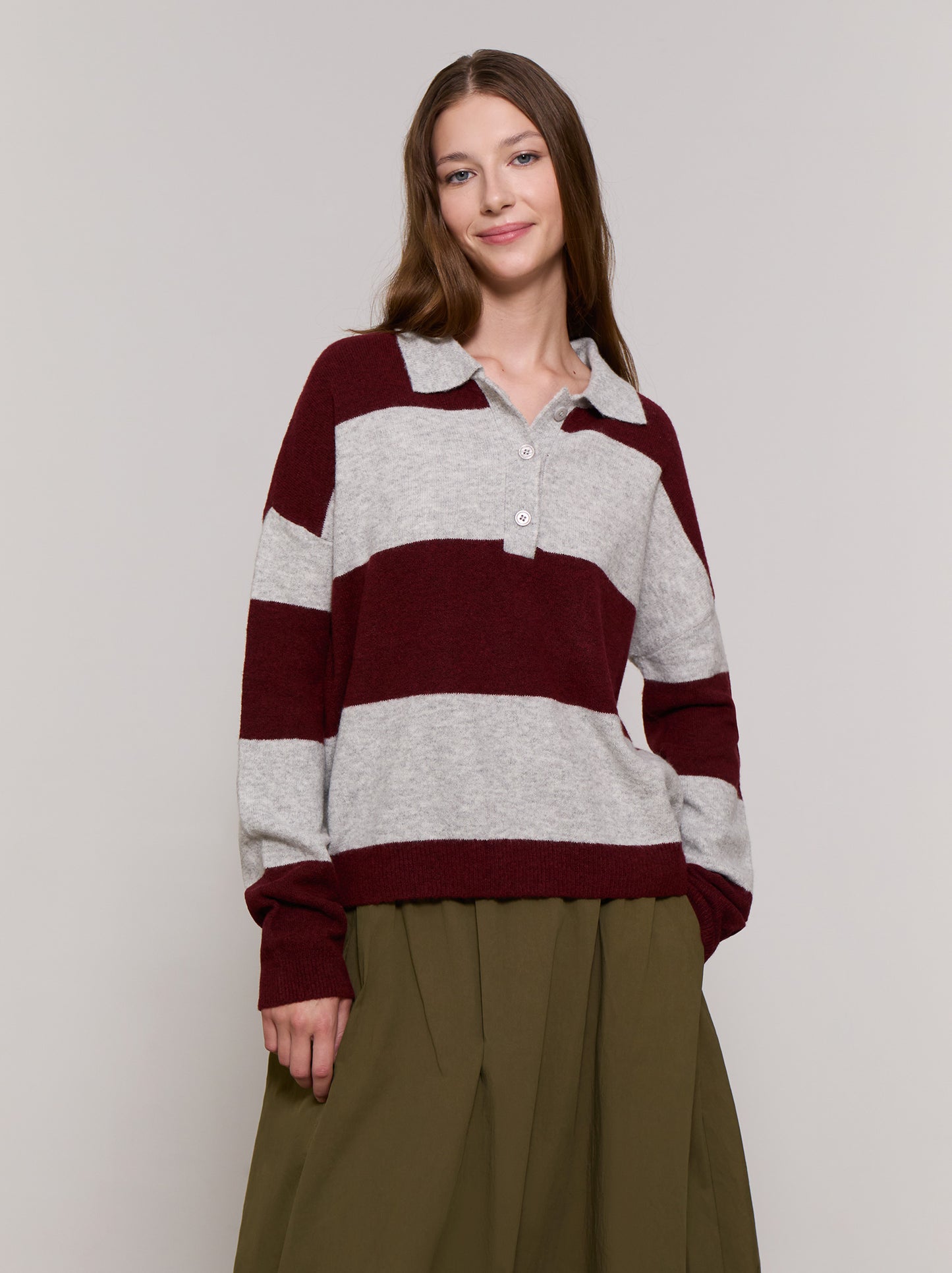 Polo neck knit sweater - ULK Cara
