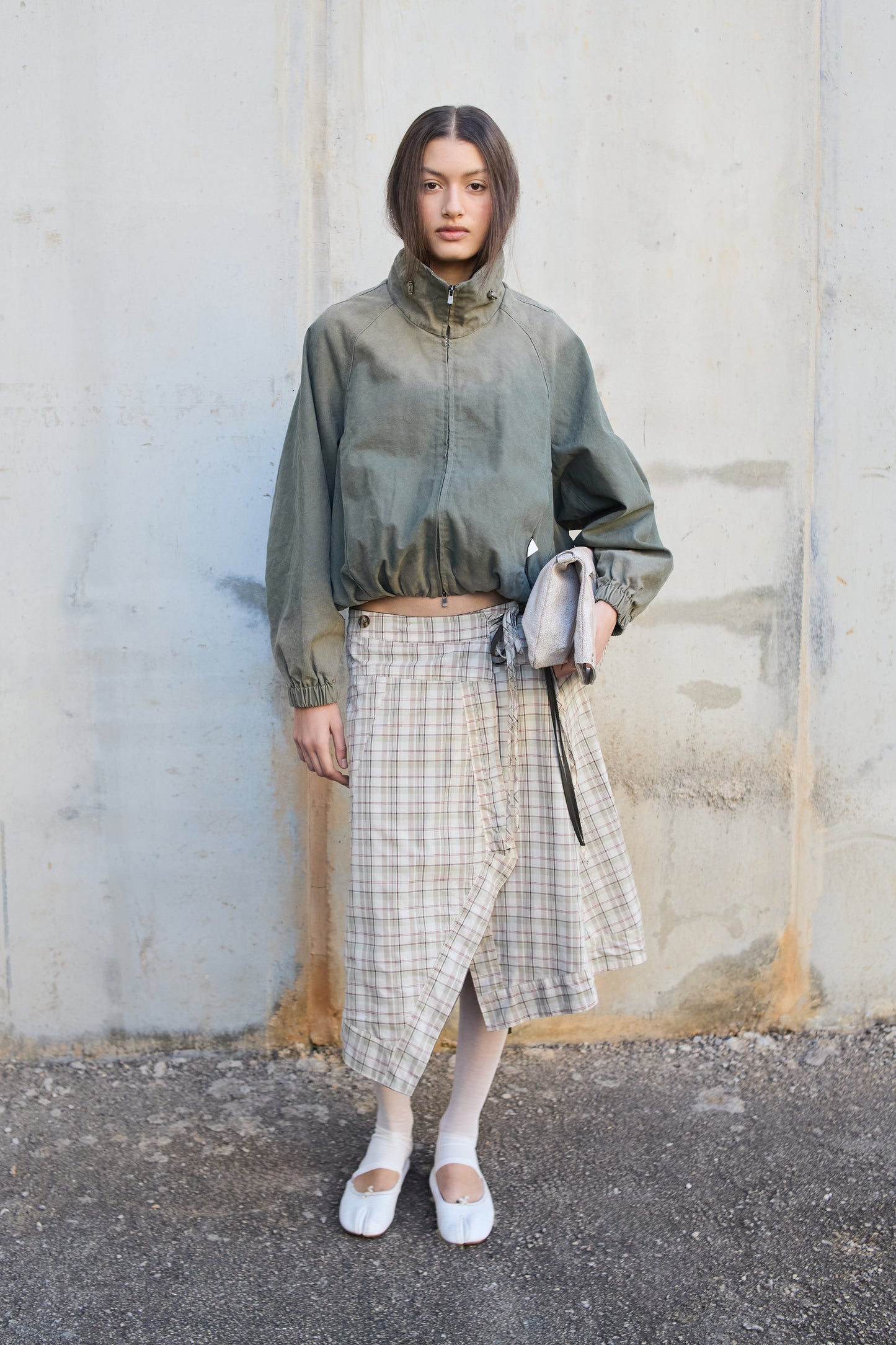 Bailarinas tabi en piel craquelada - Karva