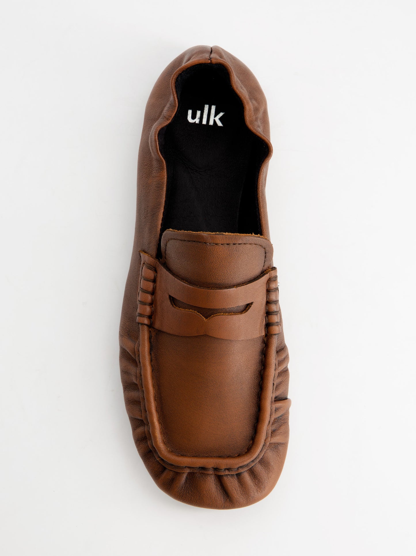 Mocasines de piel fruncido - ULK Momo