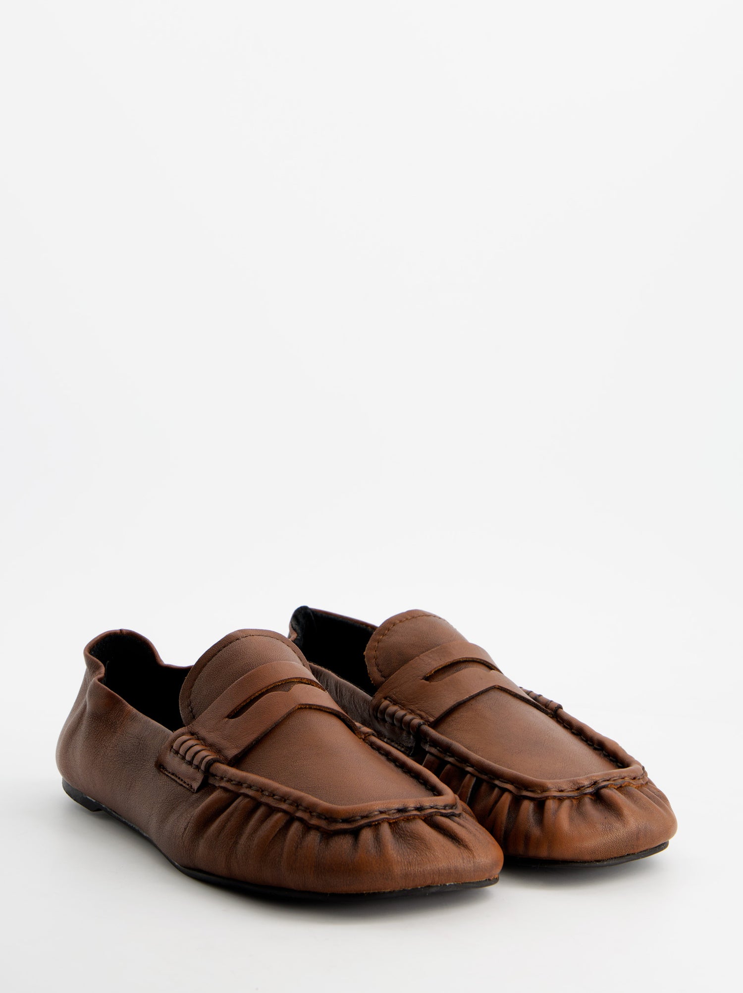 Mocasines de piel fruncido - ULK Momo