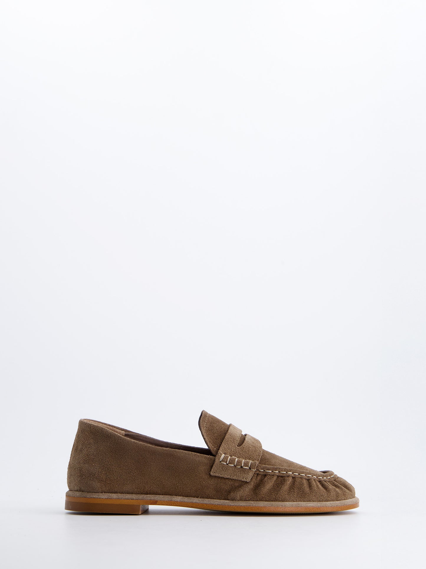 Mocasines De Serraje Taupe -Kassai