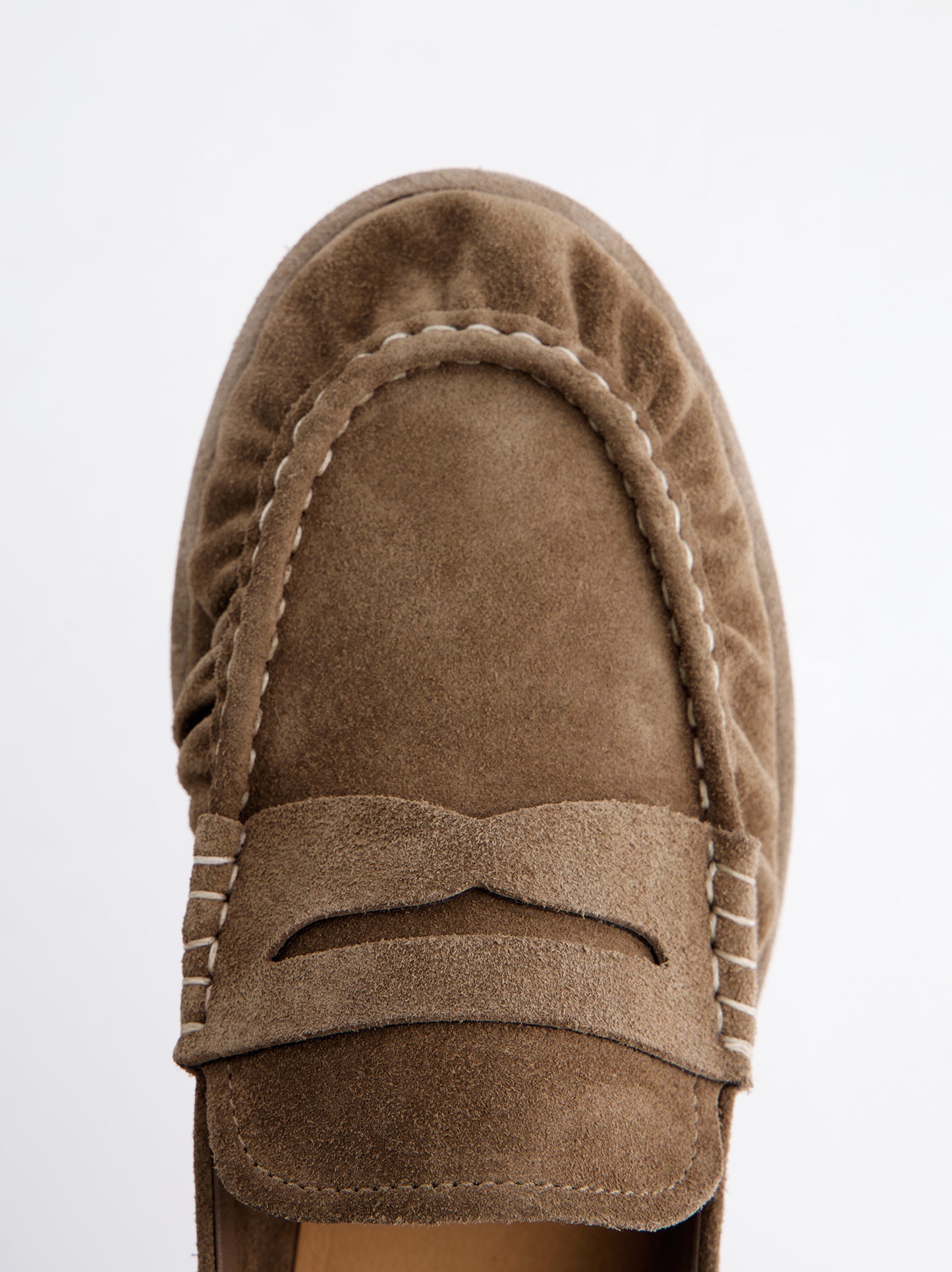 Mocasines De Serraje Taupe -Kassai
