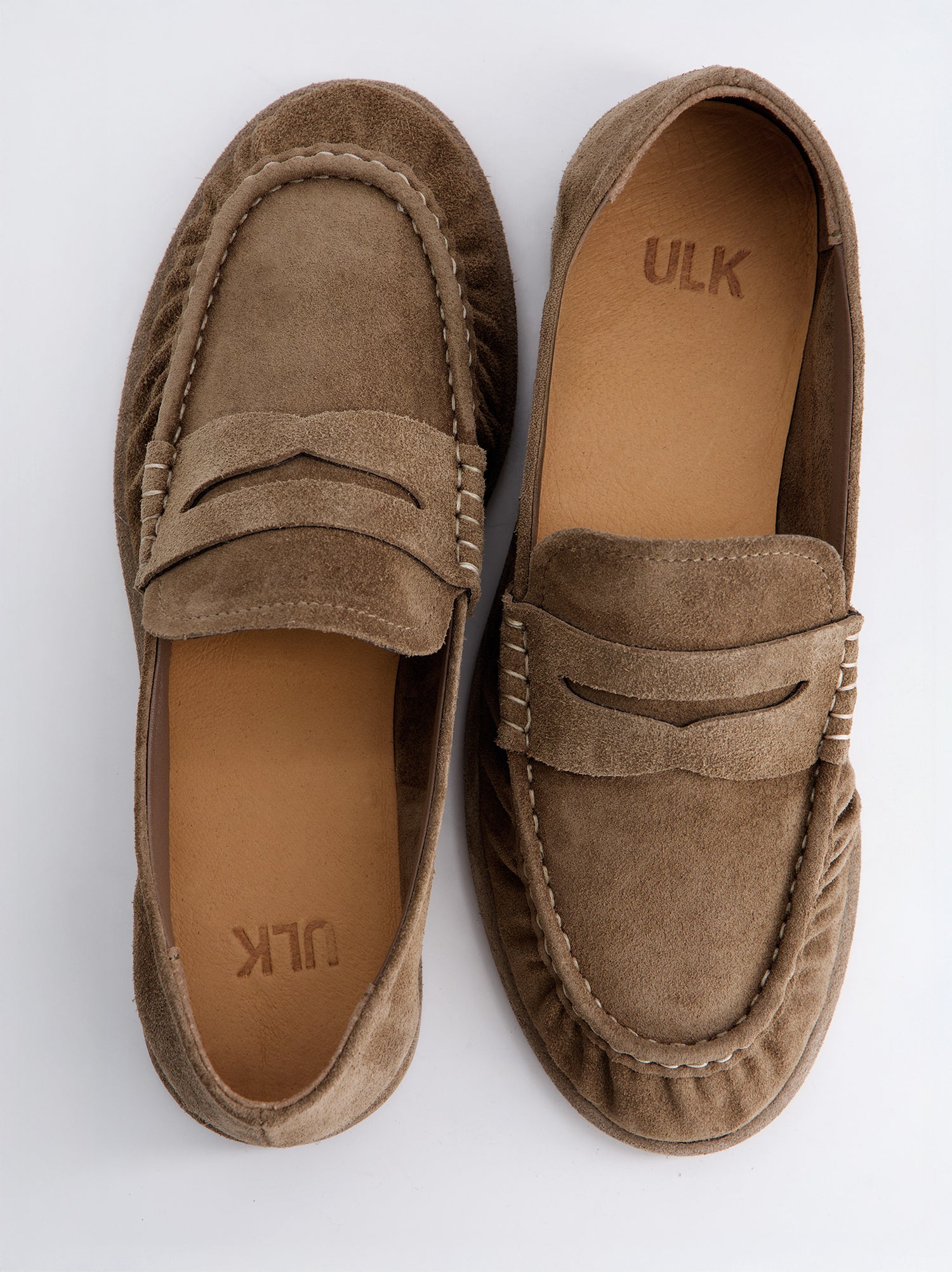 Mocasines De Serraje Taupe -Kassai