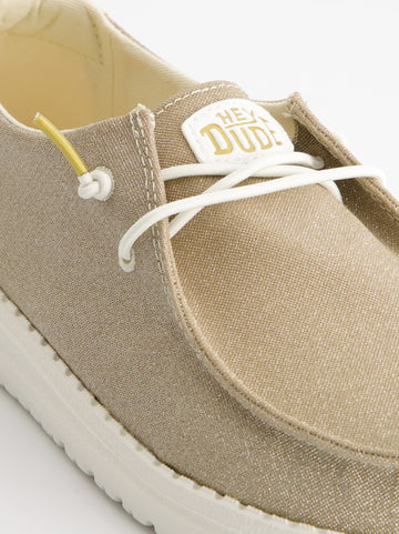 Mocasines acabado brillante slip-on - Hey Dude Wendy Metallic Sparkle