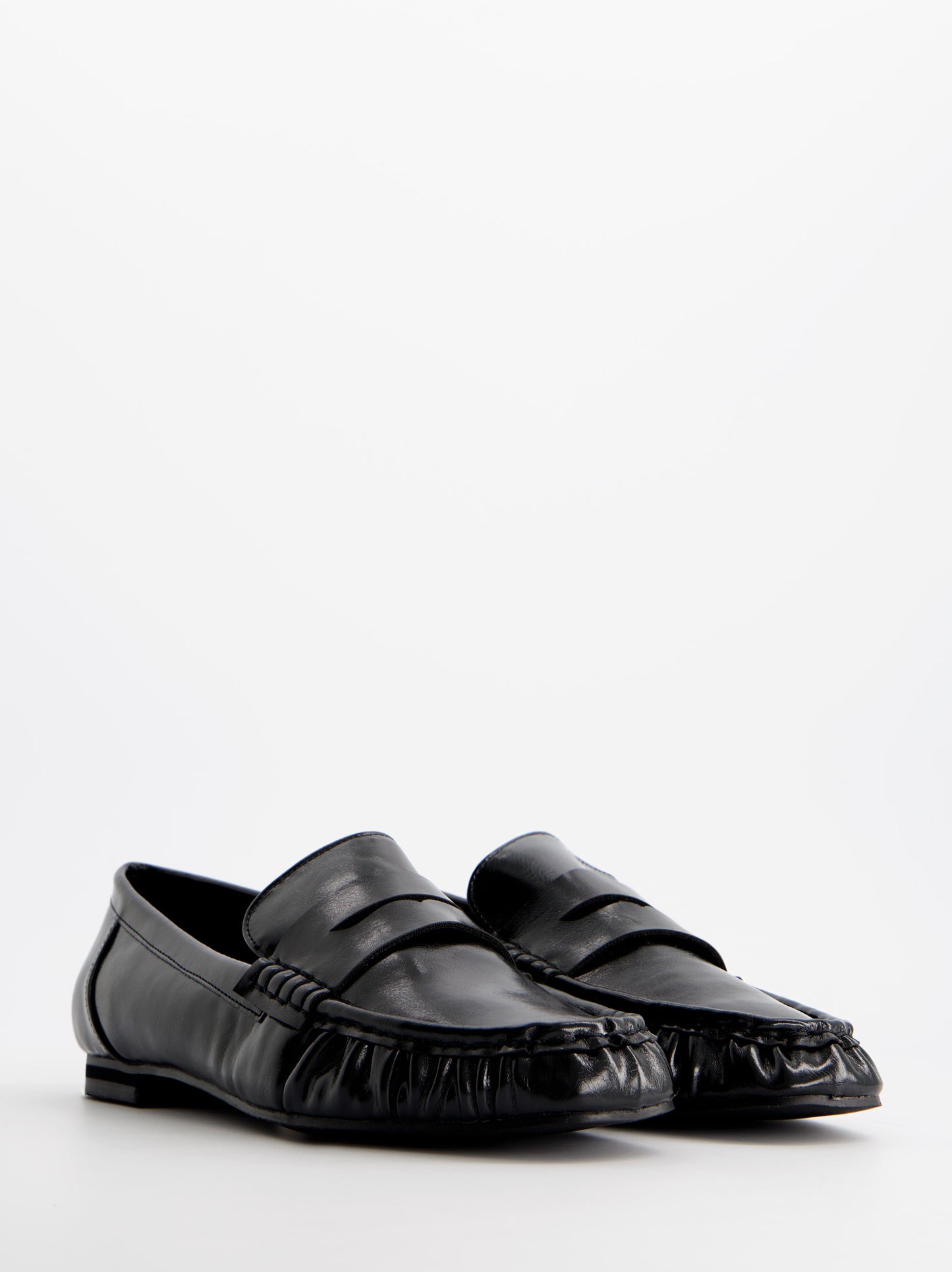 Black leather loafers - ULK Aurora