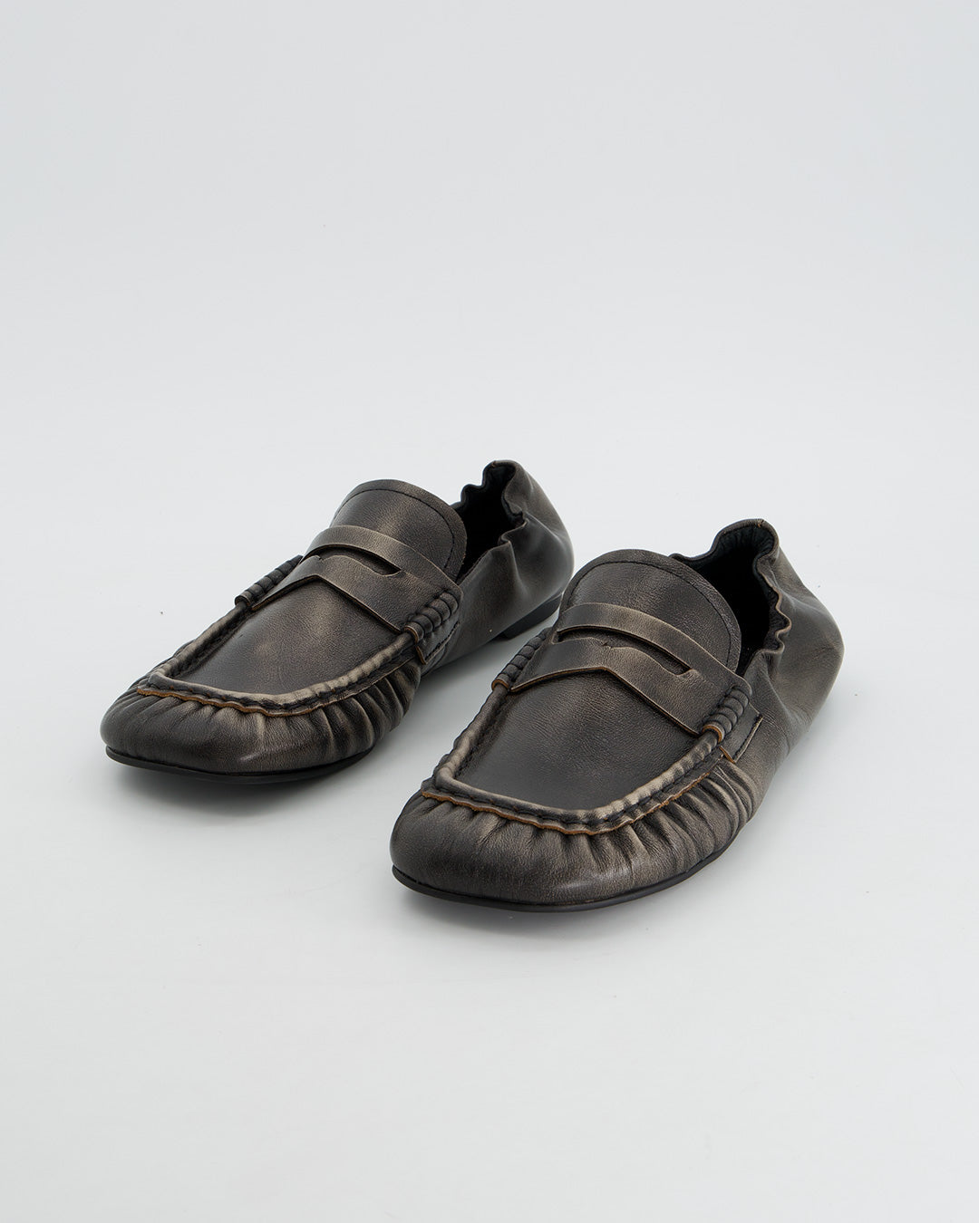 Mocasines marrón efecto envejecido -  Momo