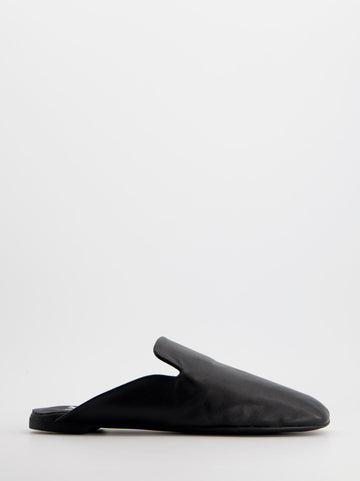 Mocasines mule de piel negros - Rakesh