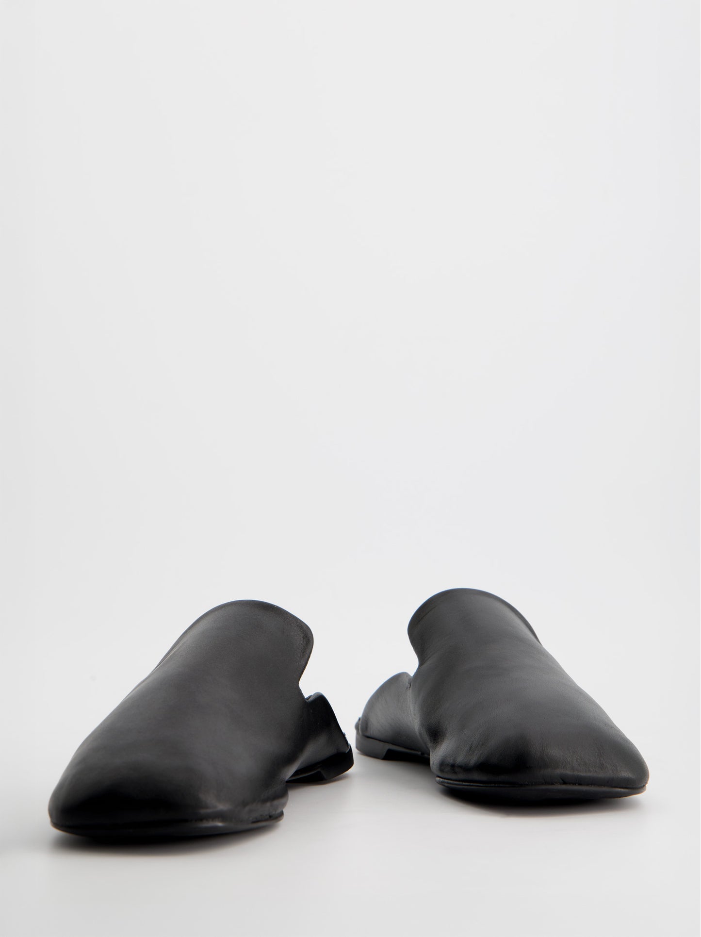 Mocasines mule de piel negros - Rakesh