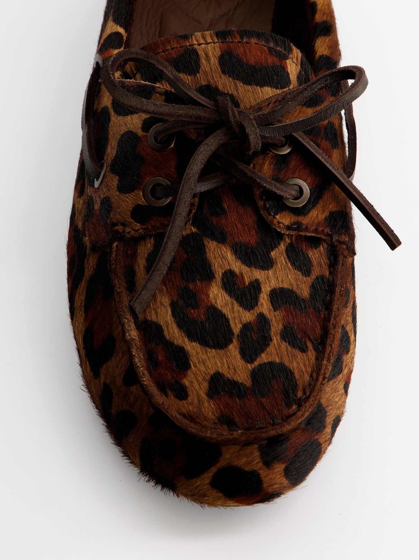 Animal print fur nautical moccasins - ULK Blossom