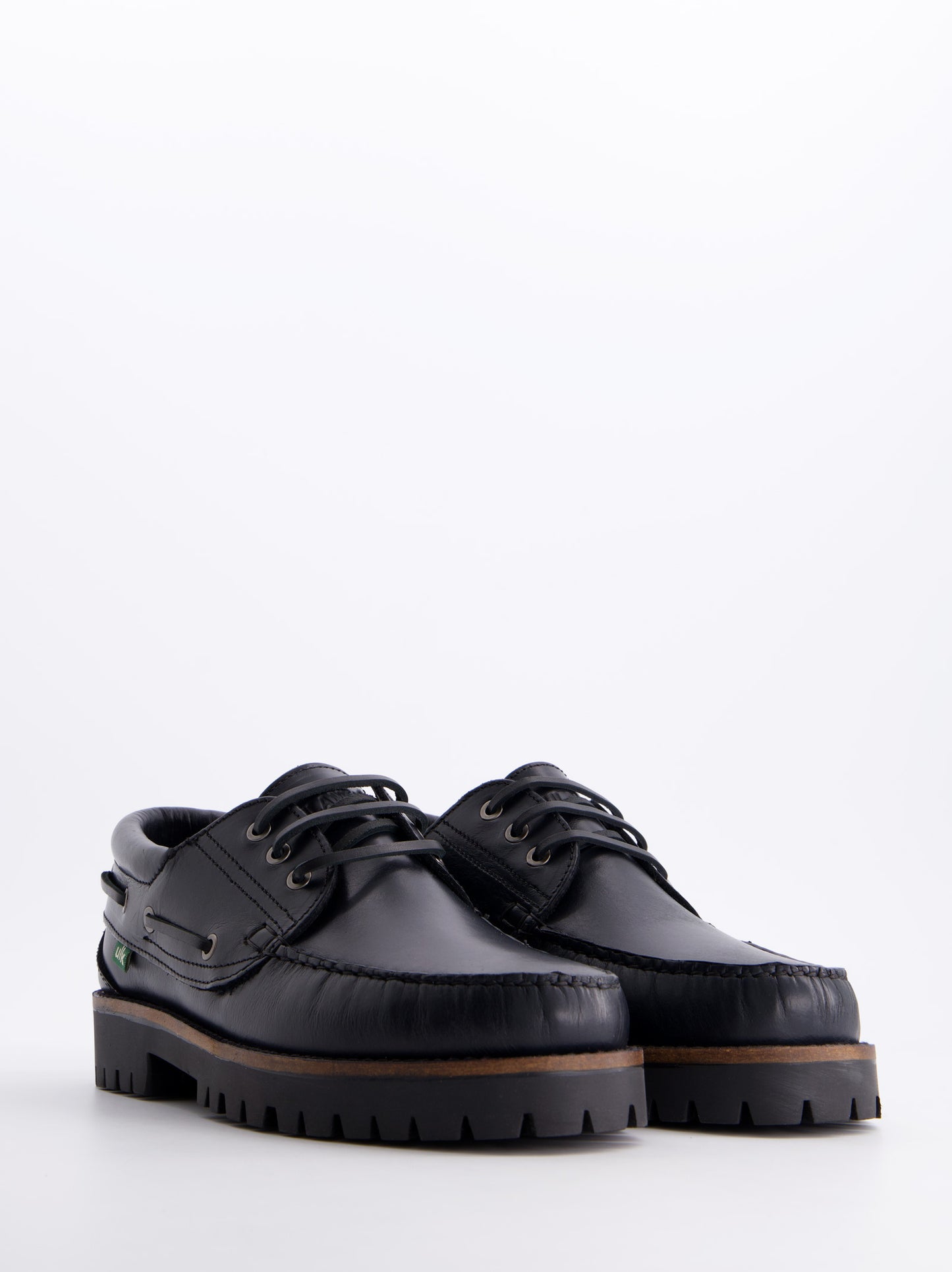 Leather boat shoes - Veleta