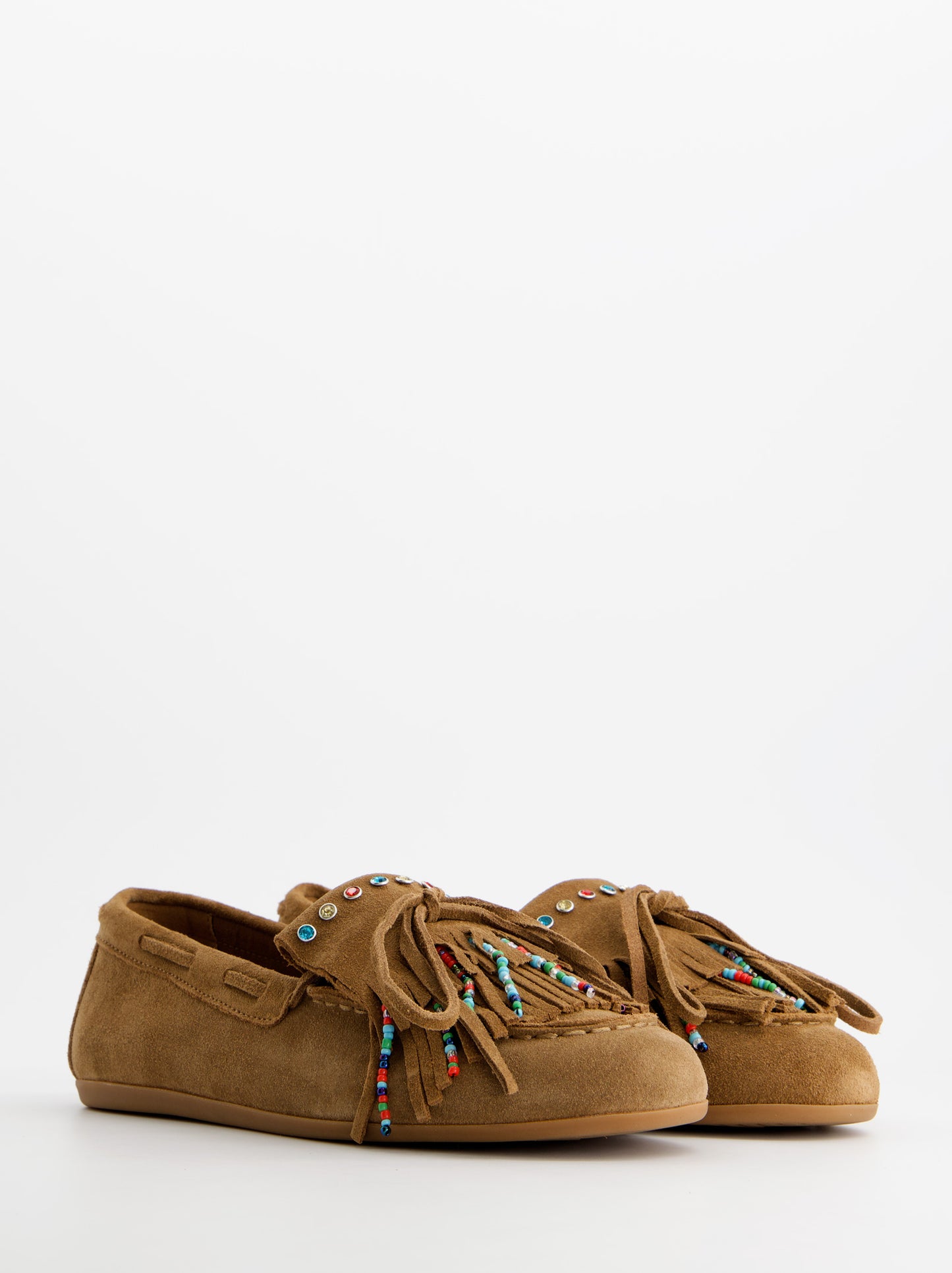 ULK Frisco Fringed Leather Boat Shoes