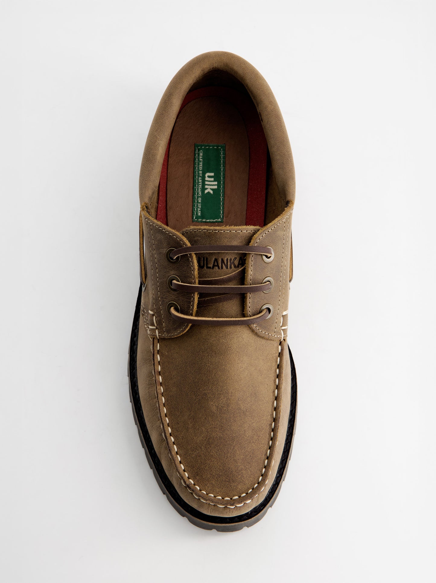 Women's Leather Boat Shoes - Veleta