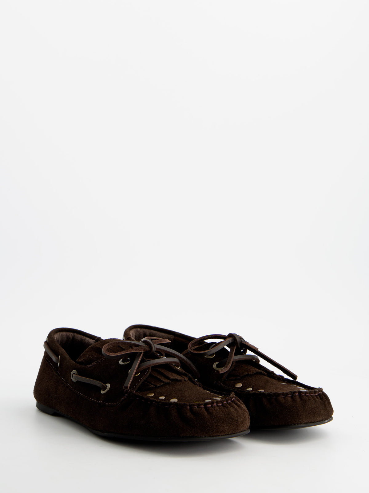 Mocasines náuticos boho de piel - ULK Forrest