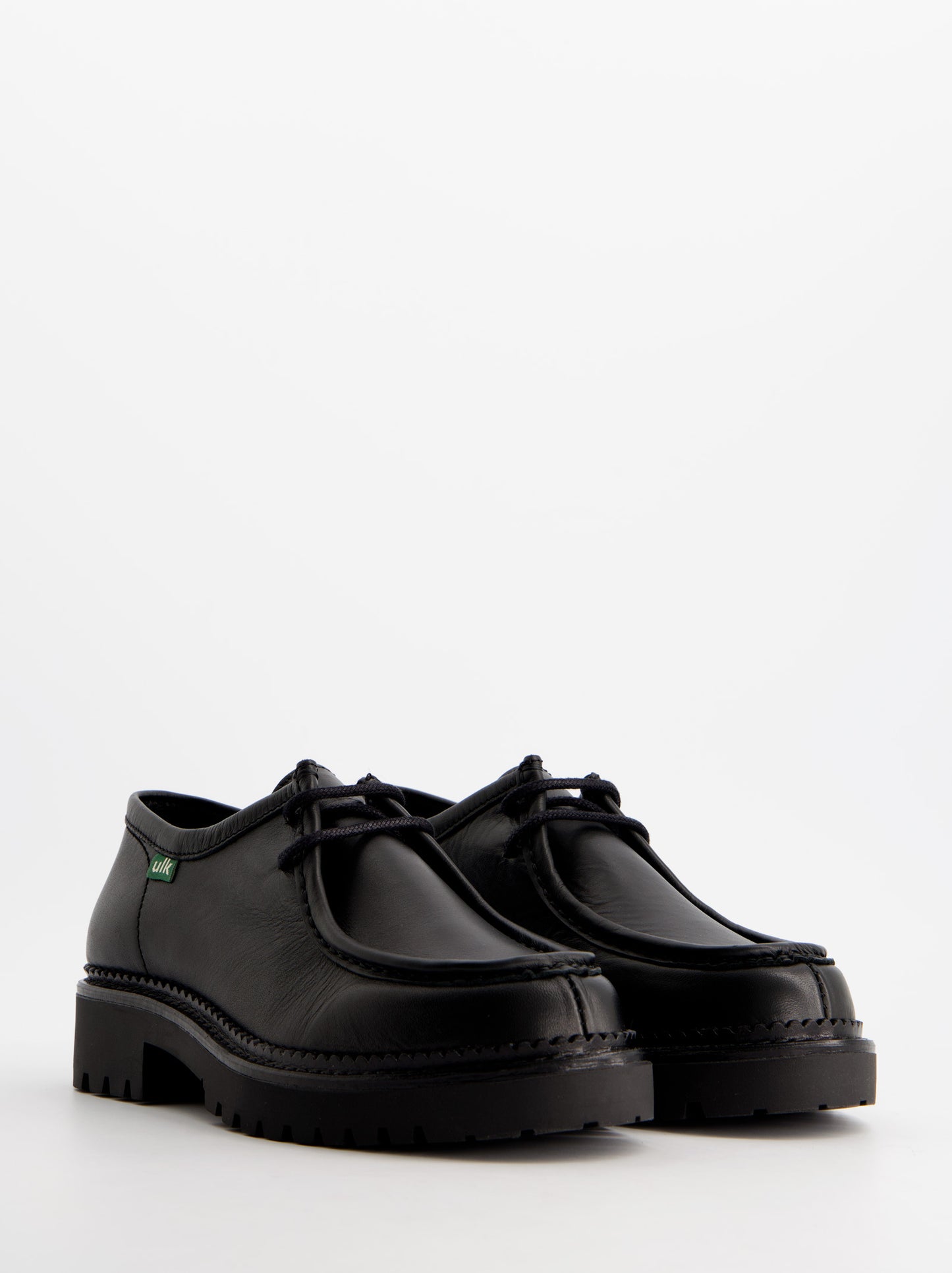 Mocasines negros de piel para hombre - Molly