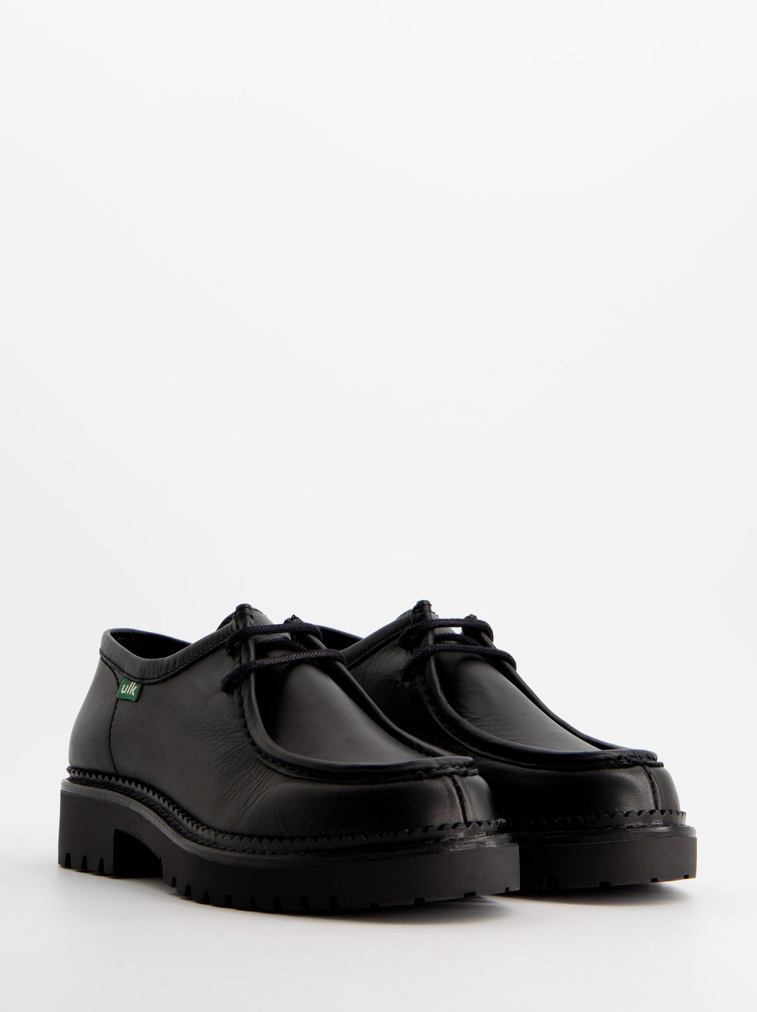 Mocasines negros de piel para mujer - ULK Molly