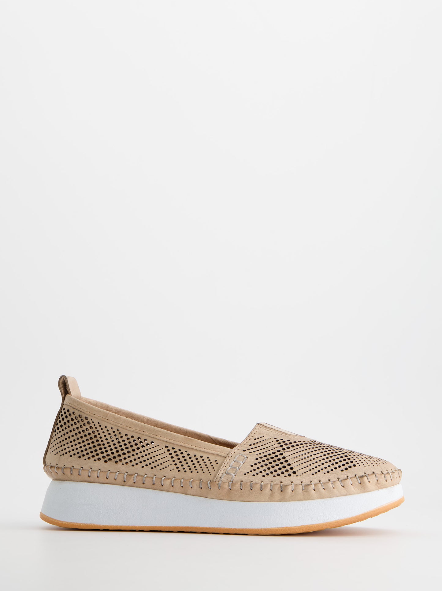 Mocasines slip-on en piel troquelados - P-2