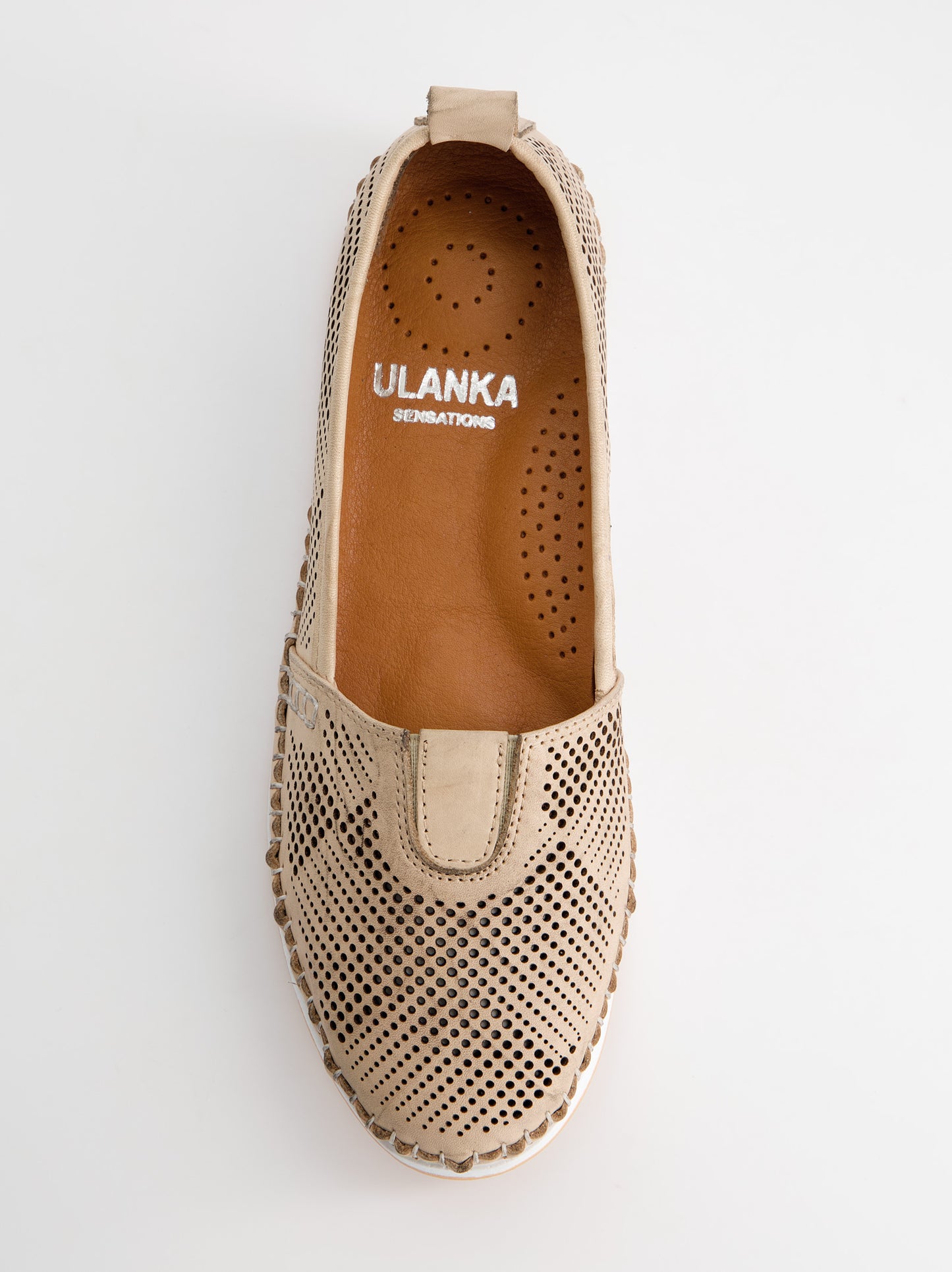 Mocasines slip-on en piel troquelados - P-2