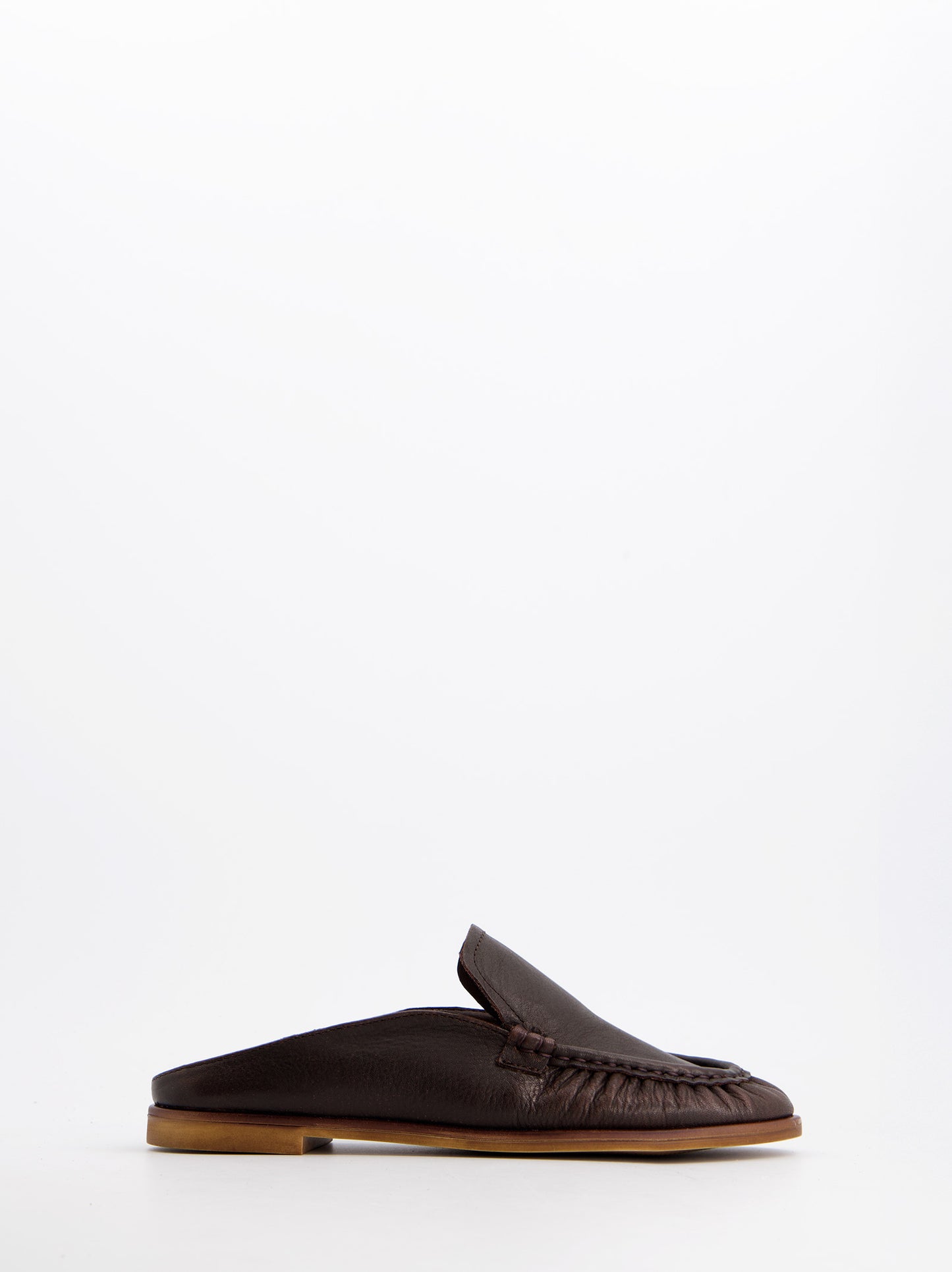 Mules De Piel Marrón - Ramy