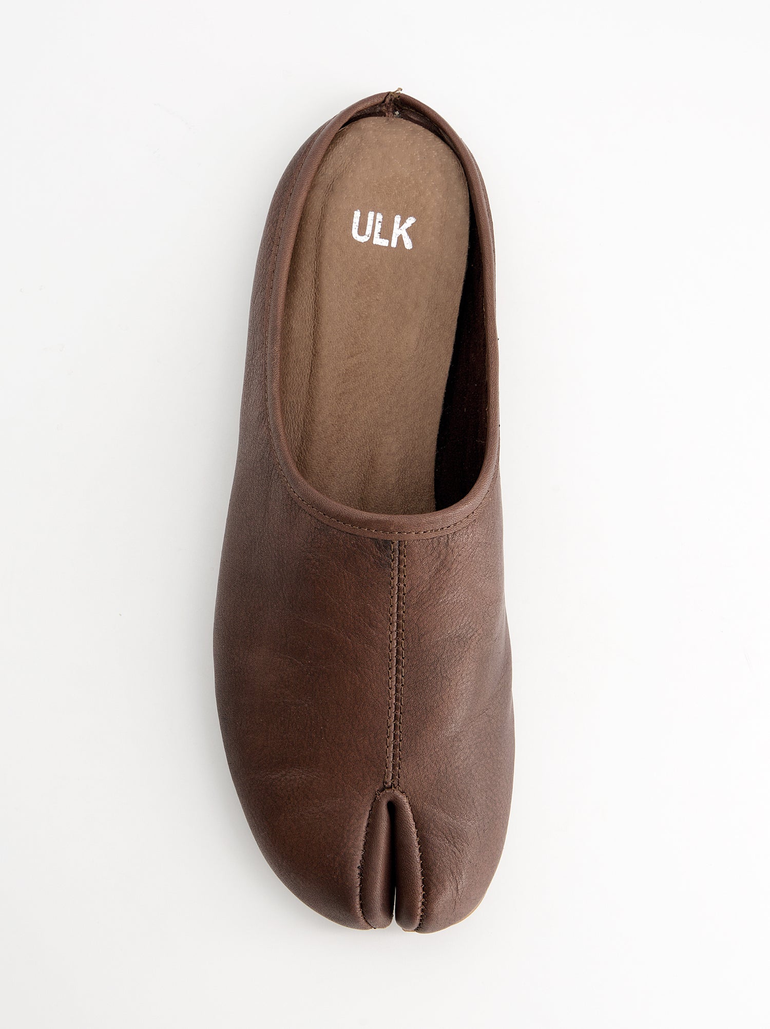Mules tabi en piel marrón - Casablanca