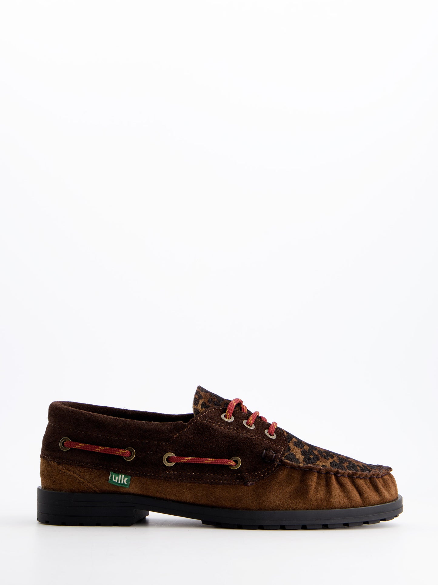 Animal print leather boat shoes - Temi