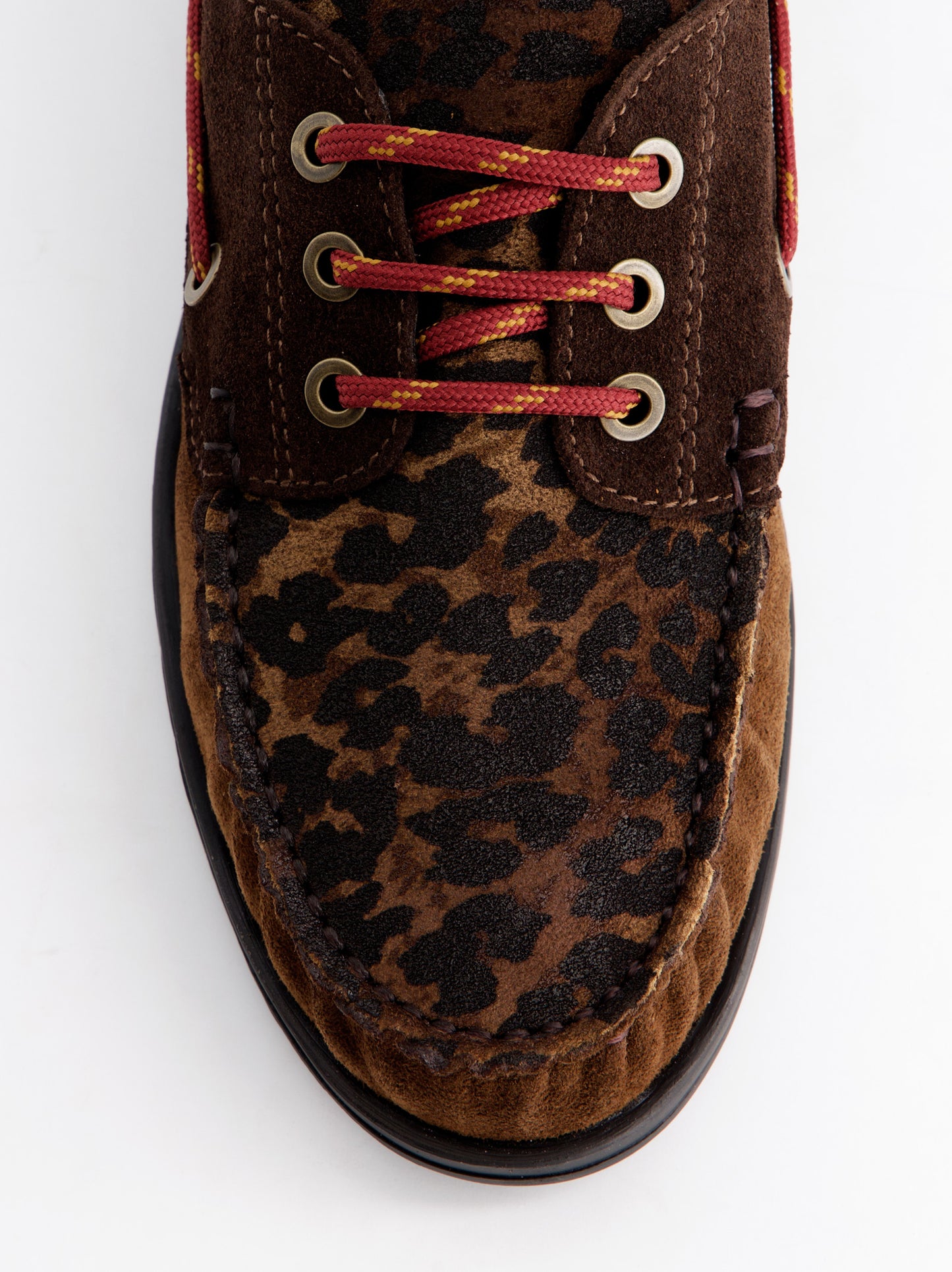 Animal print leather boat shoes - Temi