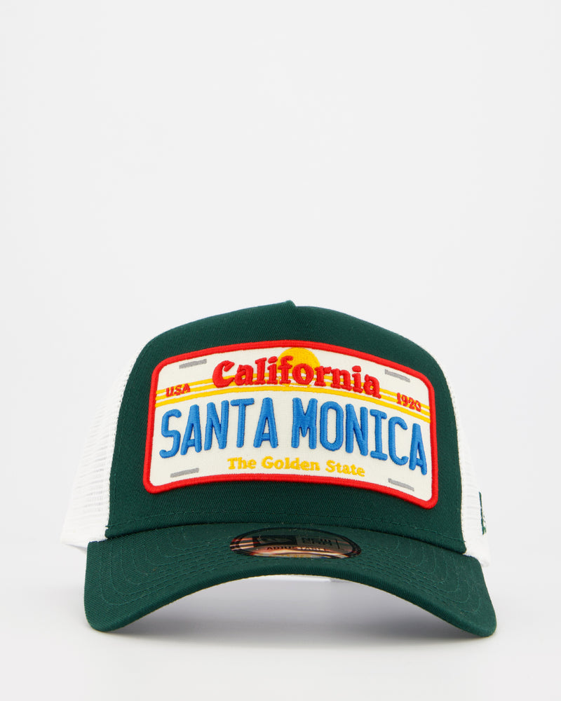 New Era Santa Monica License Plate Dark Green 9FORTY - Gorra