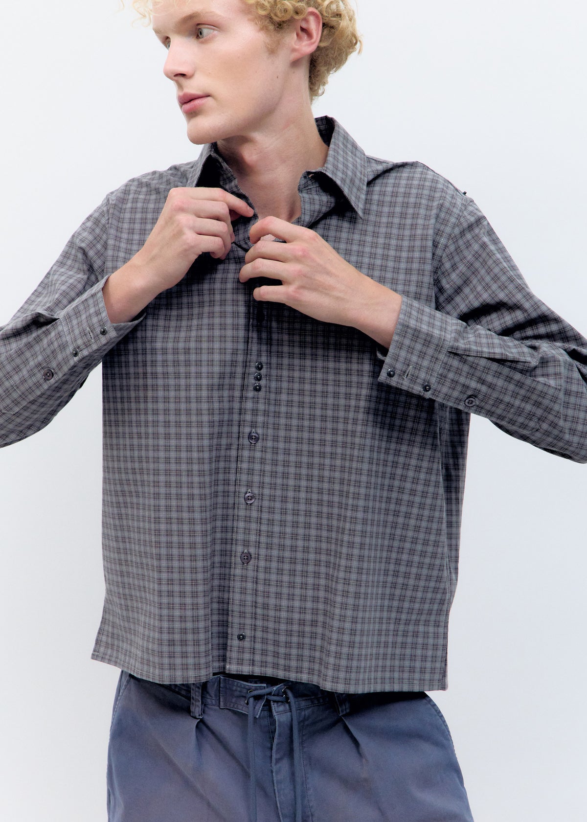 Camisa de Cuadros Gris - Phamton