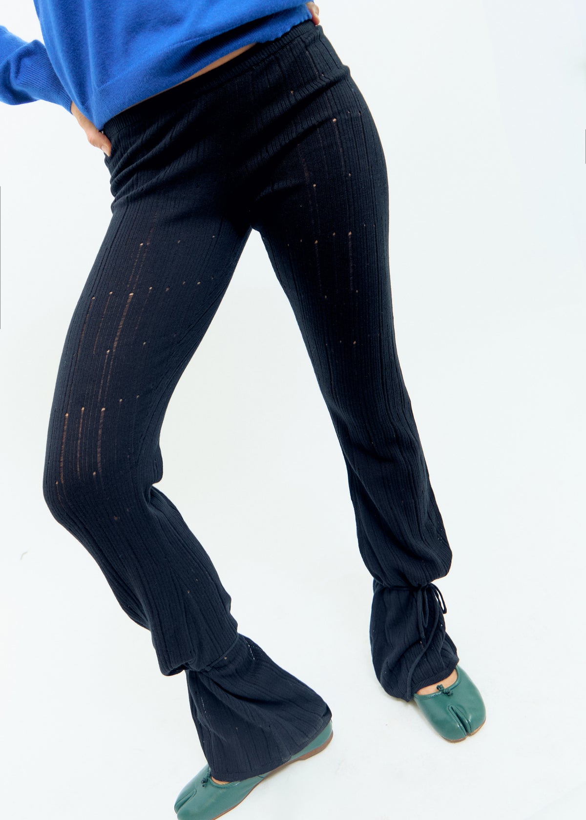 Pantalón canalé negro - Ariel