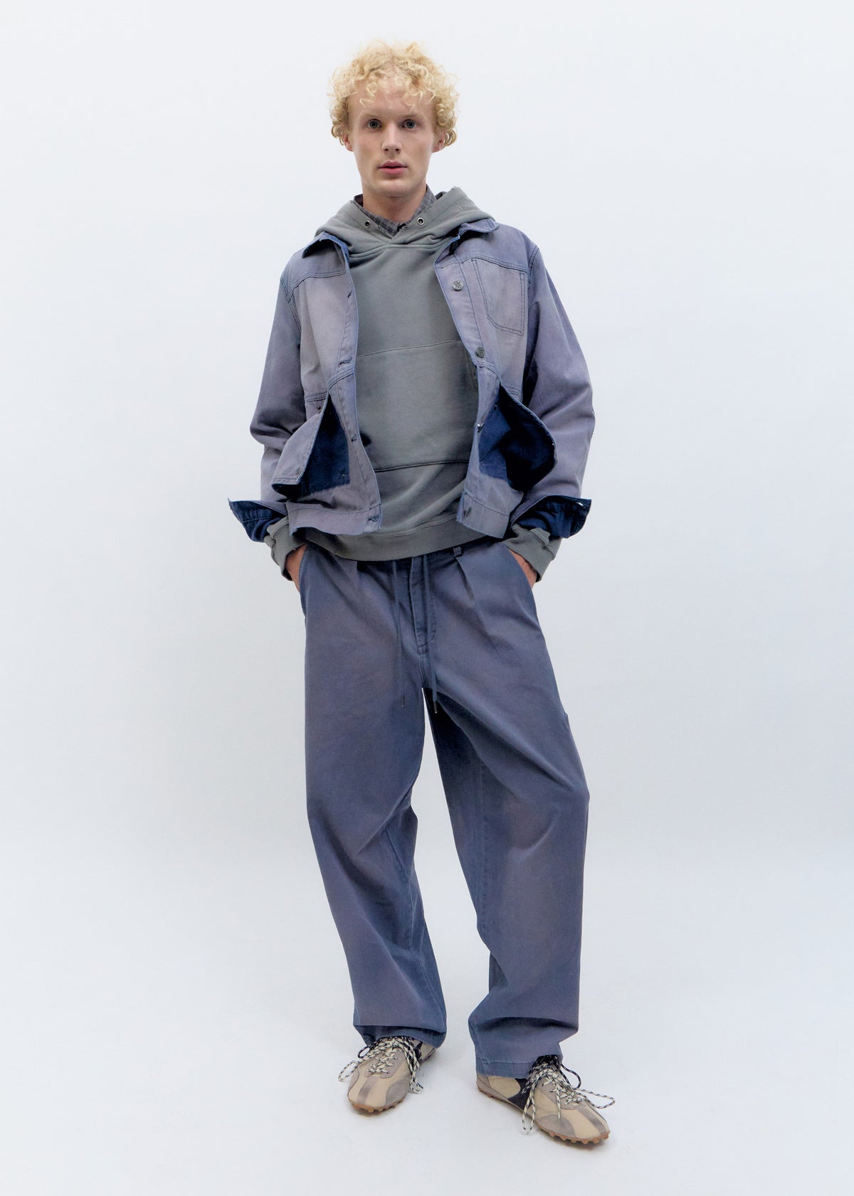 Pantalón relaxed azul desgastado - Balloon