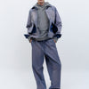 Worn blue relaxed trousers - Balloon